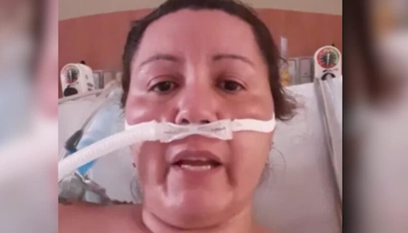 Woman struggling to breathe issues plea from hospital bed