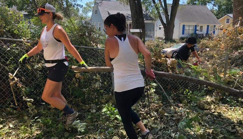 Some Iowans have gone more than a week without power after a 'land hurricane' hit