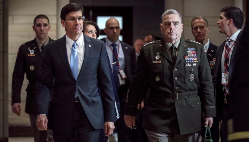 As Trump refuses to commit to a peaceful transition if he disputes the election, the US military is stressing that it will not get involved