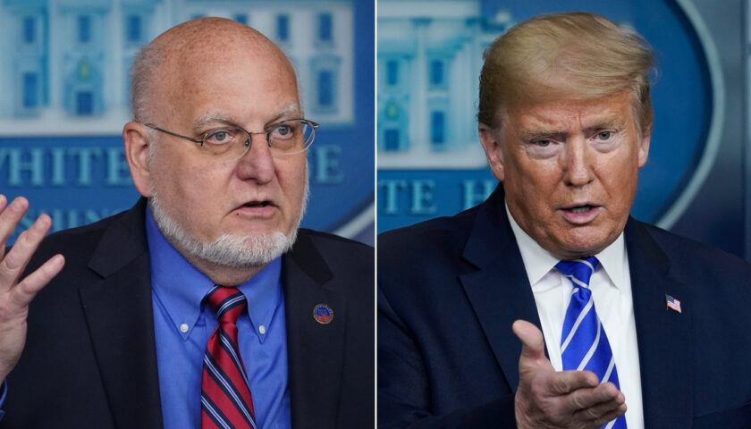Trump has lost patience with CDC head after series of mixed messages
