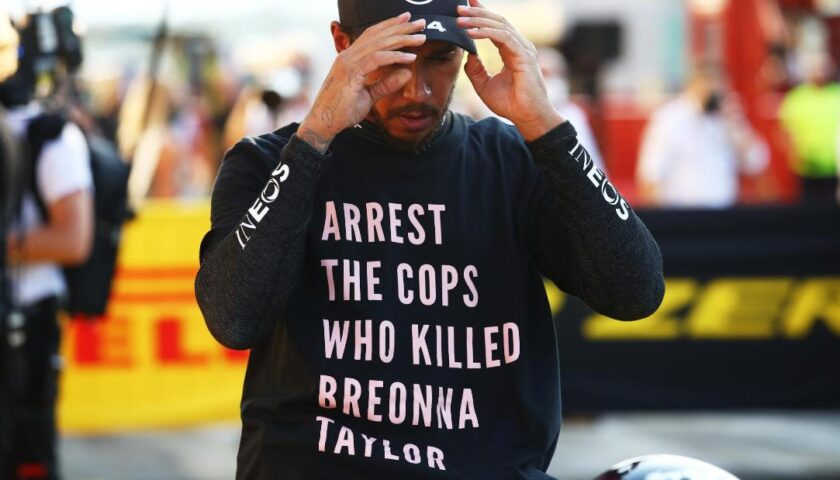 Lewis Hamilton 'won't stop' his fight against racism as FIA rules out investigation into Breonna Taylor T-shirt