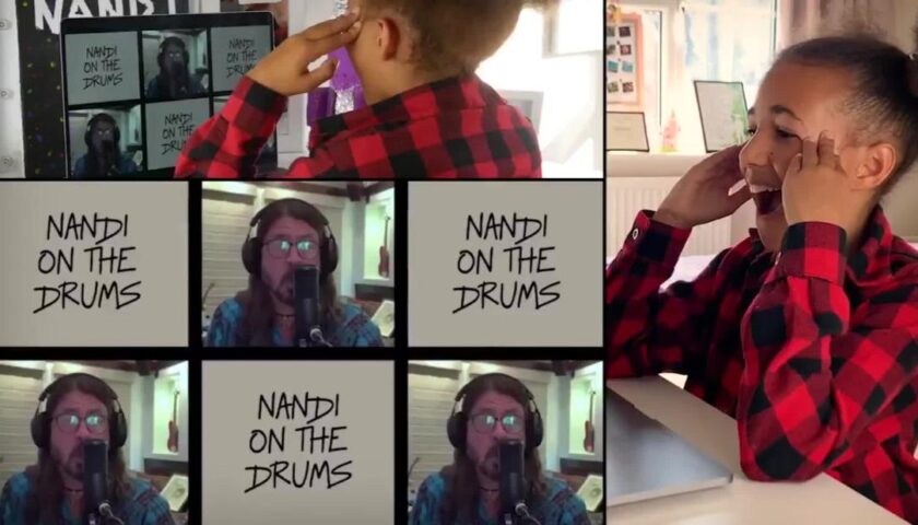 Rock legend surprises 10-year-old protege with song