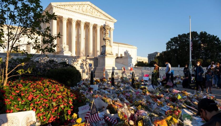 When Ginsburg returns for the final time to the high court today, an army of more than a hundred of her former clerks will meet the casket