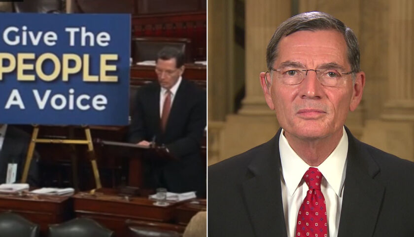 GOP senator reacts to his own words