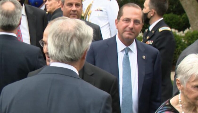 ER physician: Alex Azar's Rose Garden appearance sends wrong message
