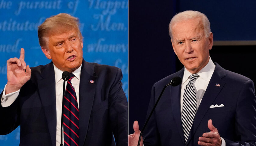 Biden says there shouldn't be a second debate if Trump still has Covid-19