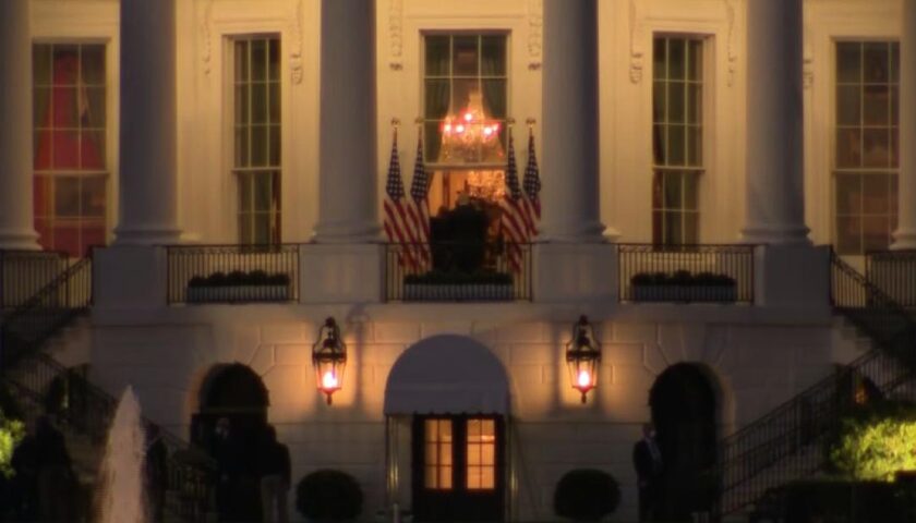 Watch: Infected Trump re-shoots entrance into White House with camera crew