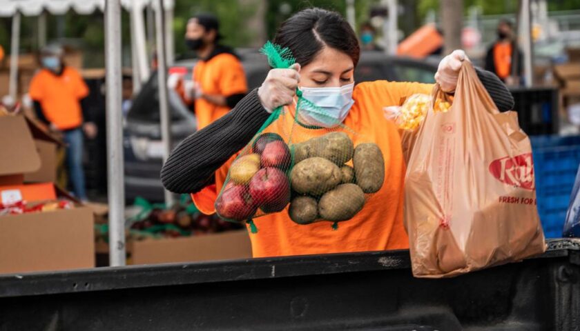 As another wave of the pandemic approaches, the nation's food banks are being hit on three fronts