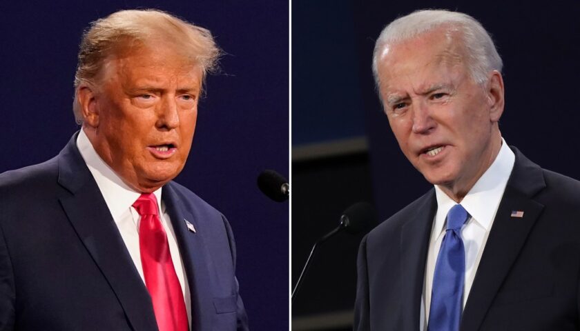 Biden says the President's only measure of success is how the stock market performs, as many Americans are in financial distress