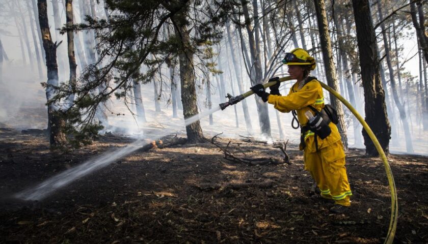 The National Weather Service issues a Red Flag warning for much of Northern California