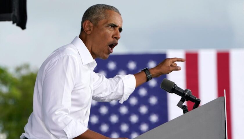 Obama in Florida: Trump's tough guy schtick is a fraud