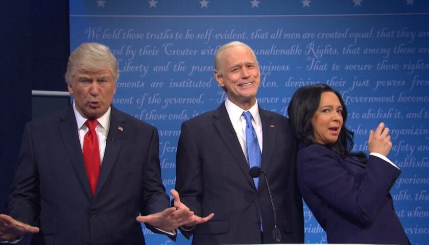 'SNL' has Baldwin's Trump and Carrey's Biden go head to head in the final debate