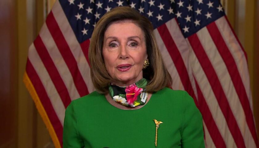 Trump said he thinks GOP will win the House. Hear Pelosi's response