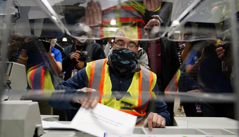 The justice's language written in an opinion mirrors President Trump's rhetoric about calling a winner on election night