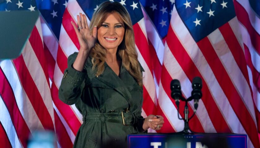 Melania Trump focuses on Covid and slams Democrats for politicizing pandemic in campaign speech