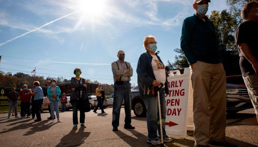 A majority of states are reporting record early voting turnout in the 2020 election