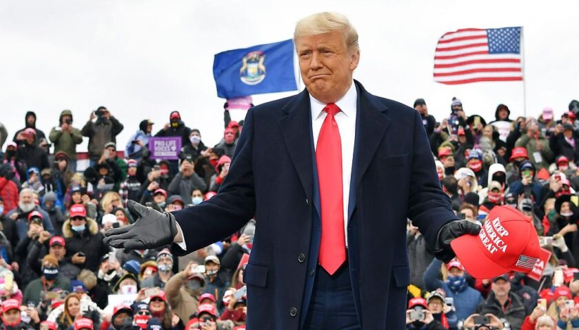 The President used a Midwestern campaign swing to push a baseless claim that medical workers are inflating the coronavirus death toll for profit