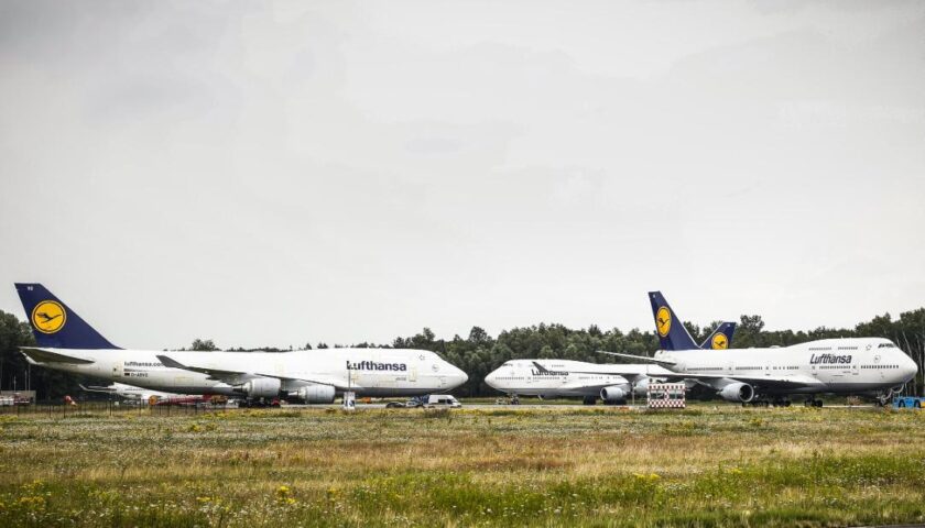 Six 747s flew into a Dutch airport — but then couldn't leave