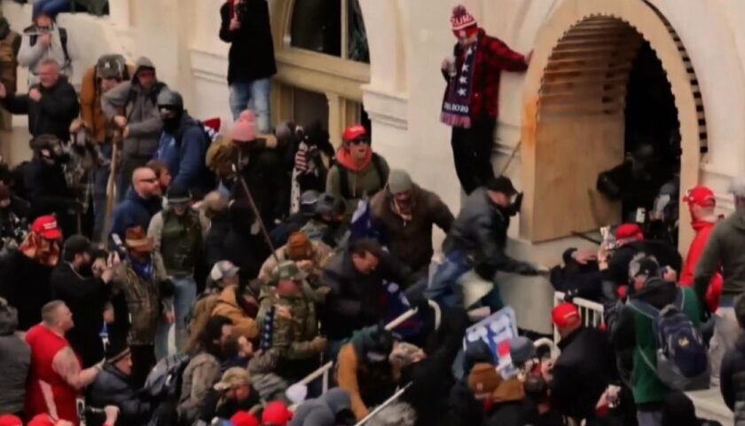 Democrats start trial with stunning riot video