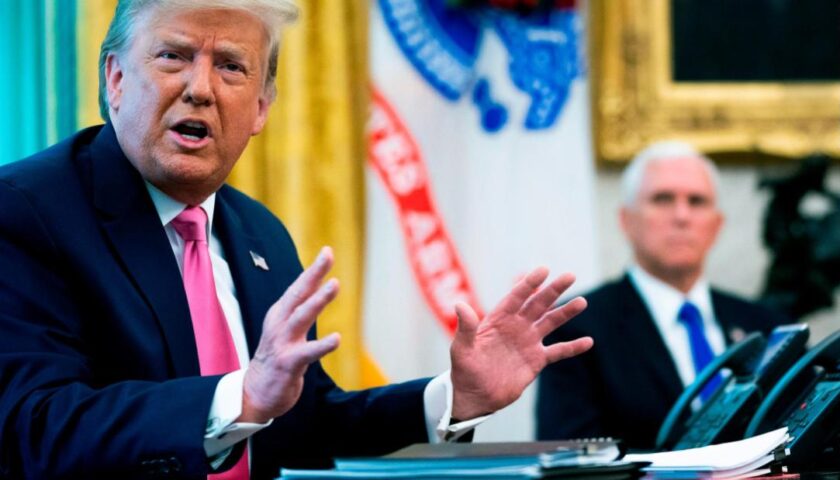 Trump was aware Pence had been evacuated to secure location as rioters stormed