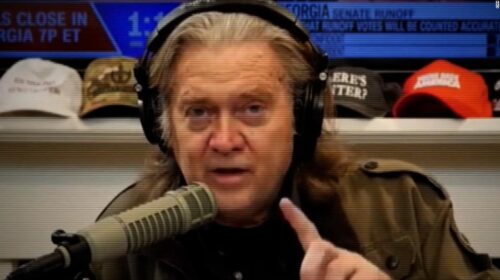 Steve Bannon footage shows spread of conspiracy theories