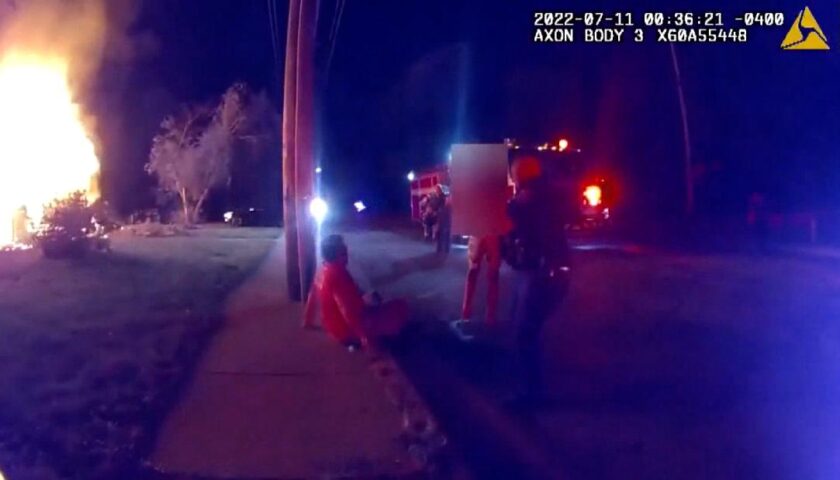 A man driving by a burning home in Indiana stops to rescue 5 children inside