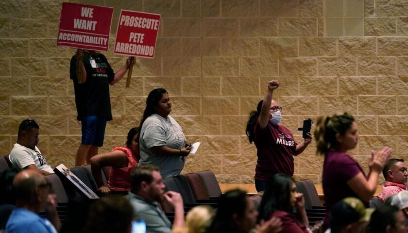 Uvalde parents call for school police chief to be fired at emotional meeting