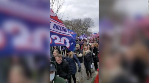 Staffer of a GOP Senate nominee marched with Oath Keepers on Jan. 6